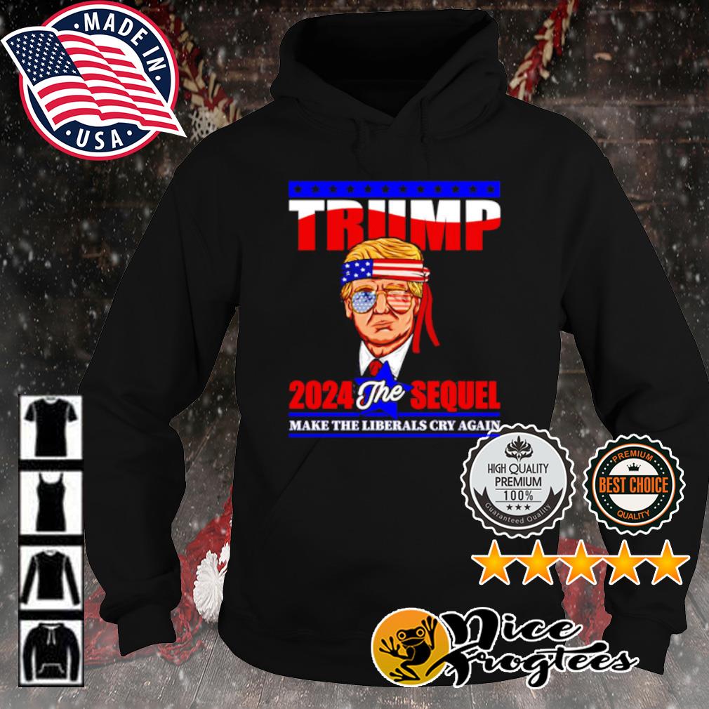 FOECBIR Girl Sweatshirt with Pocket Trump 2020 The Sequel Make Liberals Cry Again Hoodie 