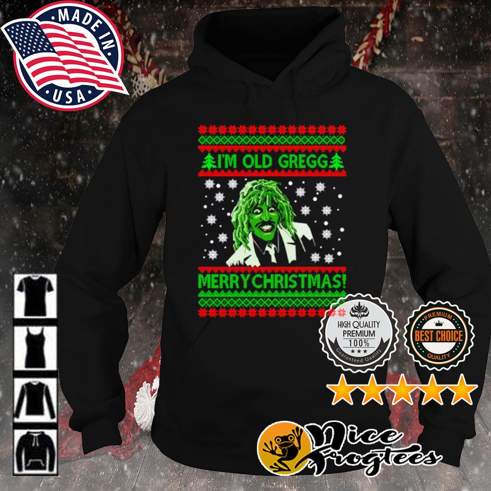 The Mighty Boosh Adult Hoodie Im Old Gregg Merry Crimpmas