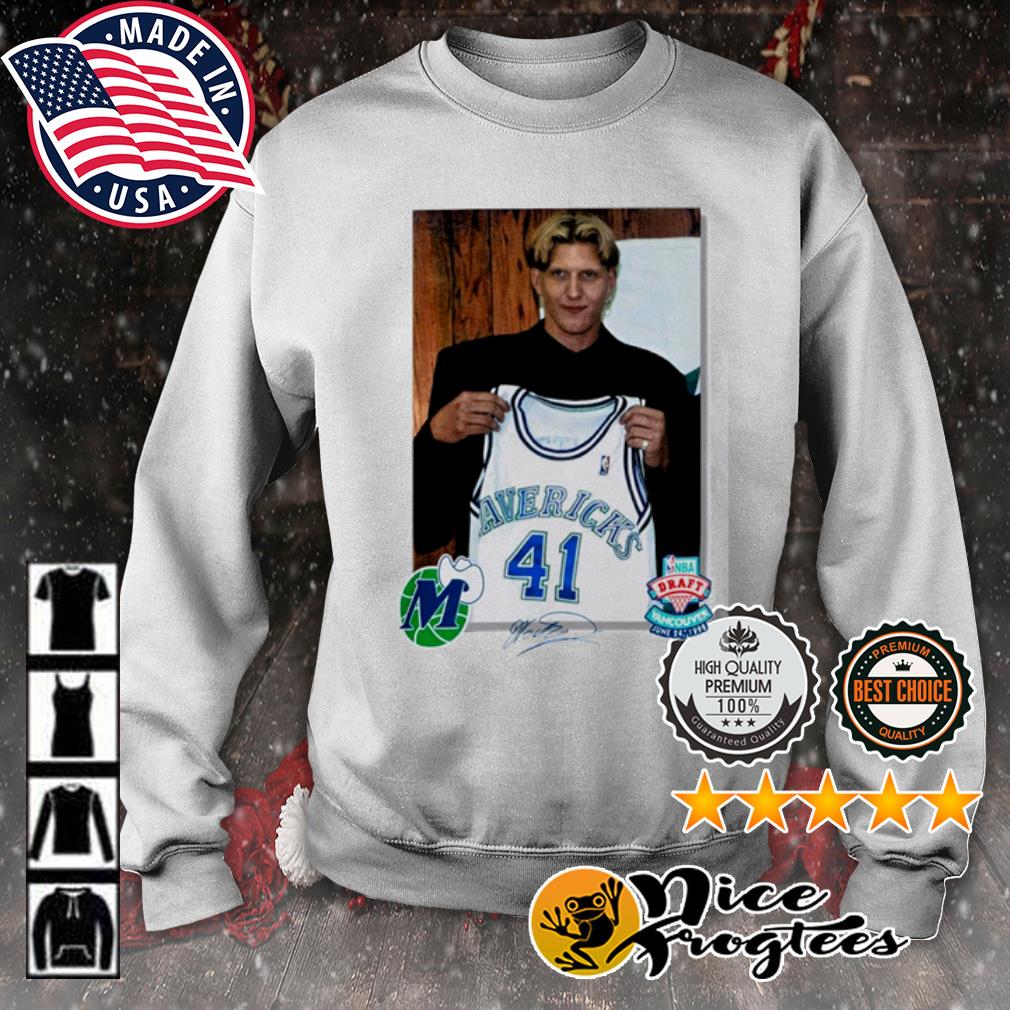 Dallas Mavericks Mitchell And Ness Dirk Nowitzki Draft Jersey Shirt,  hoodie, sweater, long sleeve and tank top