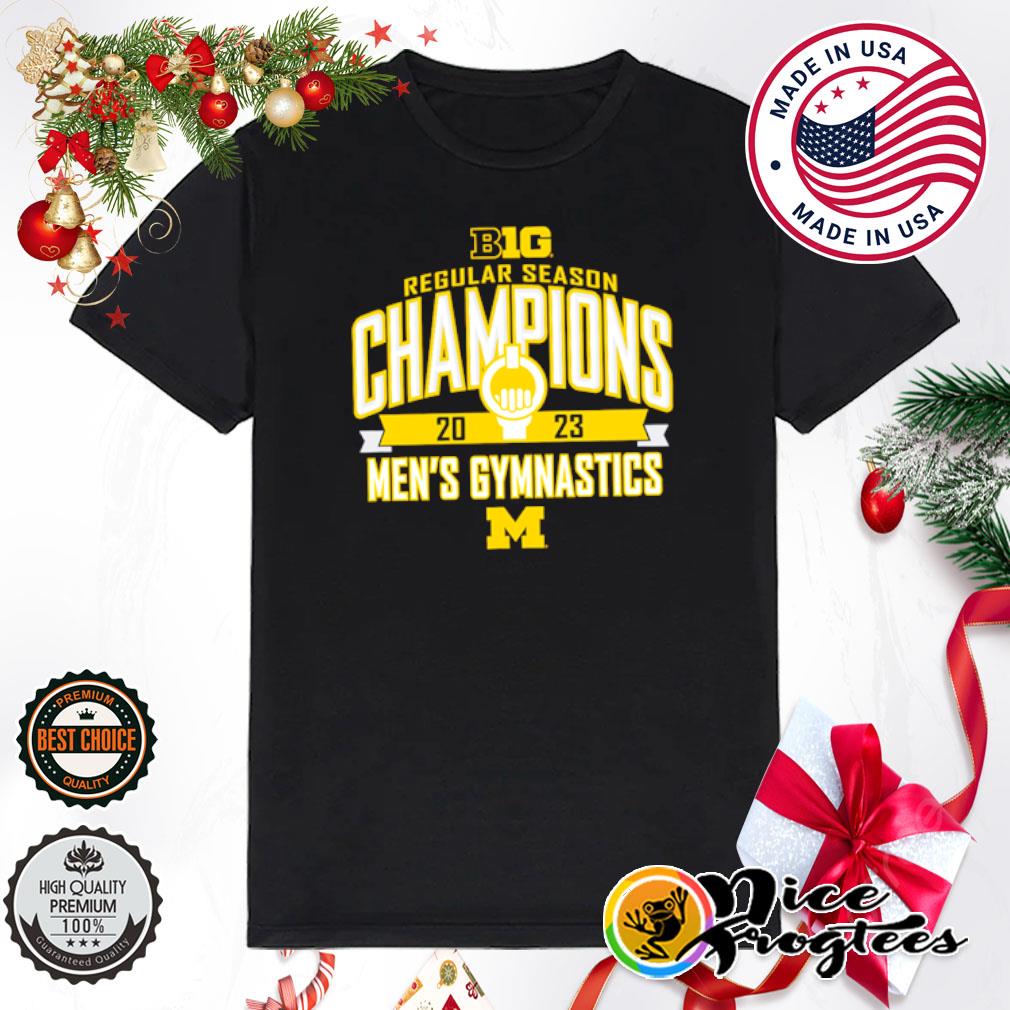 Michigan Wolverines 2023 Big Ten Men's Gymnastics Regular Season Champions shirt