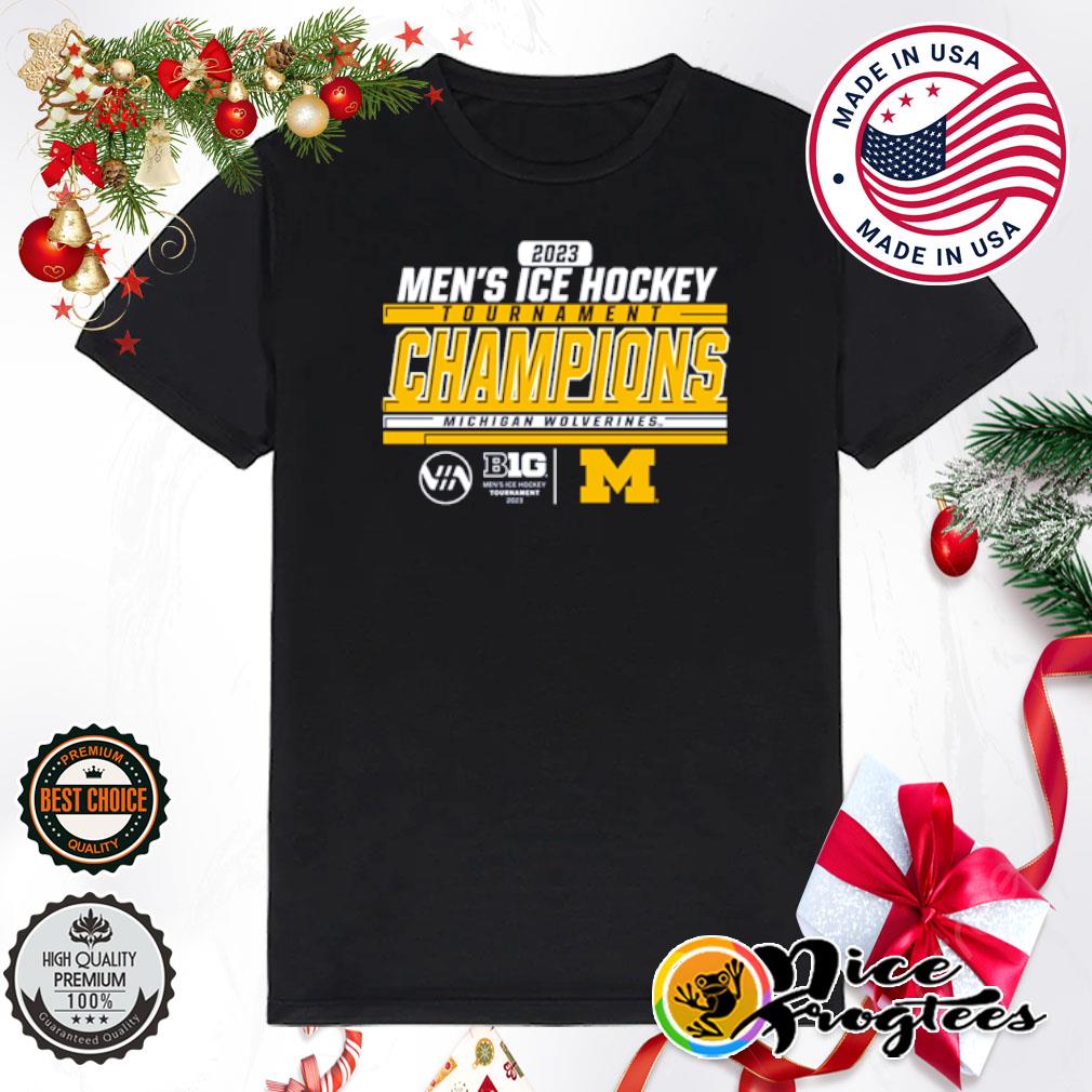 Michigan Wolverines 2023 Big Ten Men's Ice Hockey Tournament Champions shirt