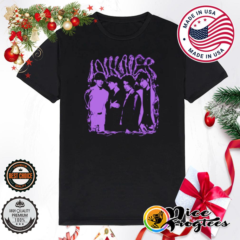 Purple band photo shirt