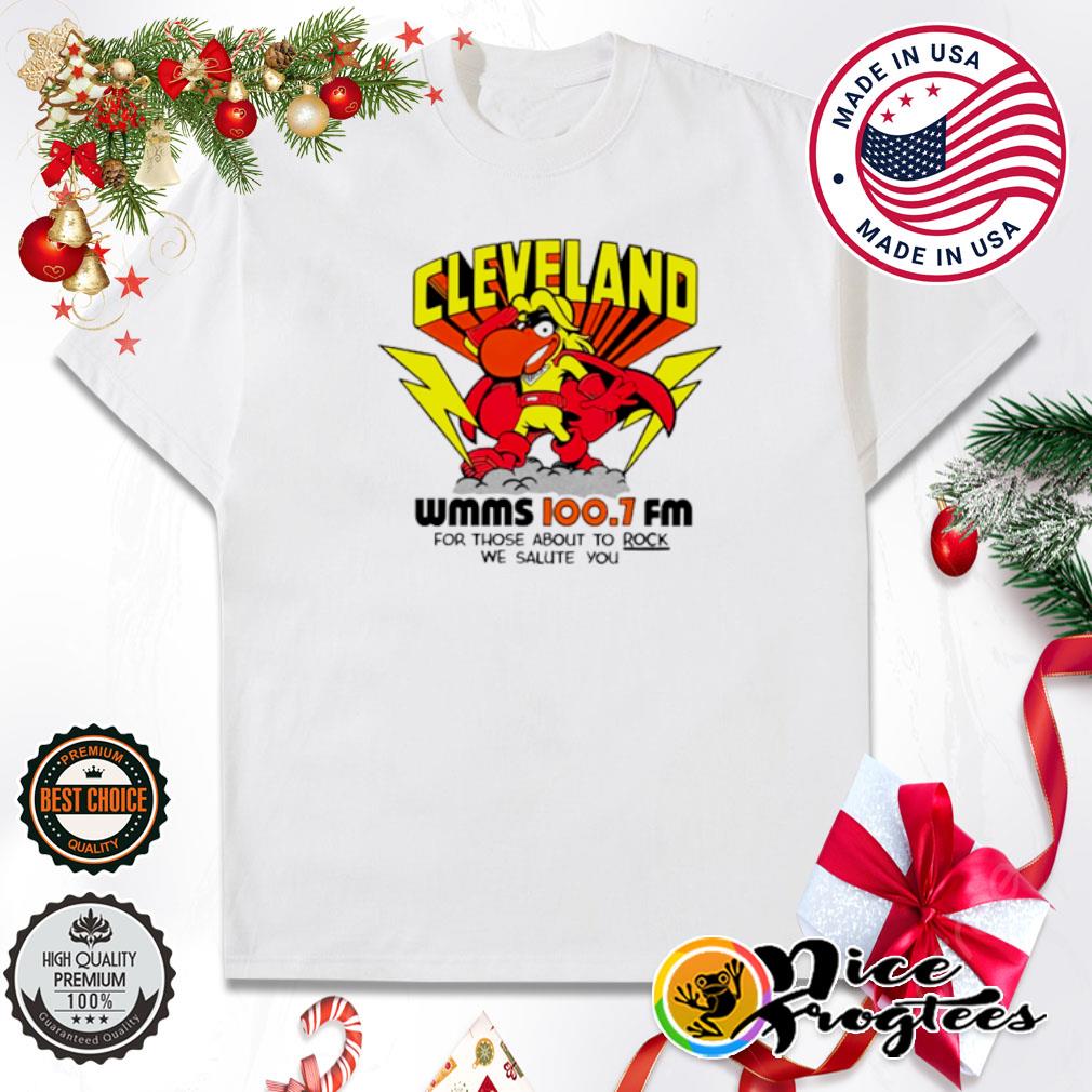Robbie Fox Cleveland Wmms loo.7 fm for those about to rock we salute you shirt