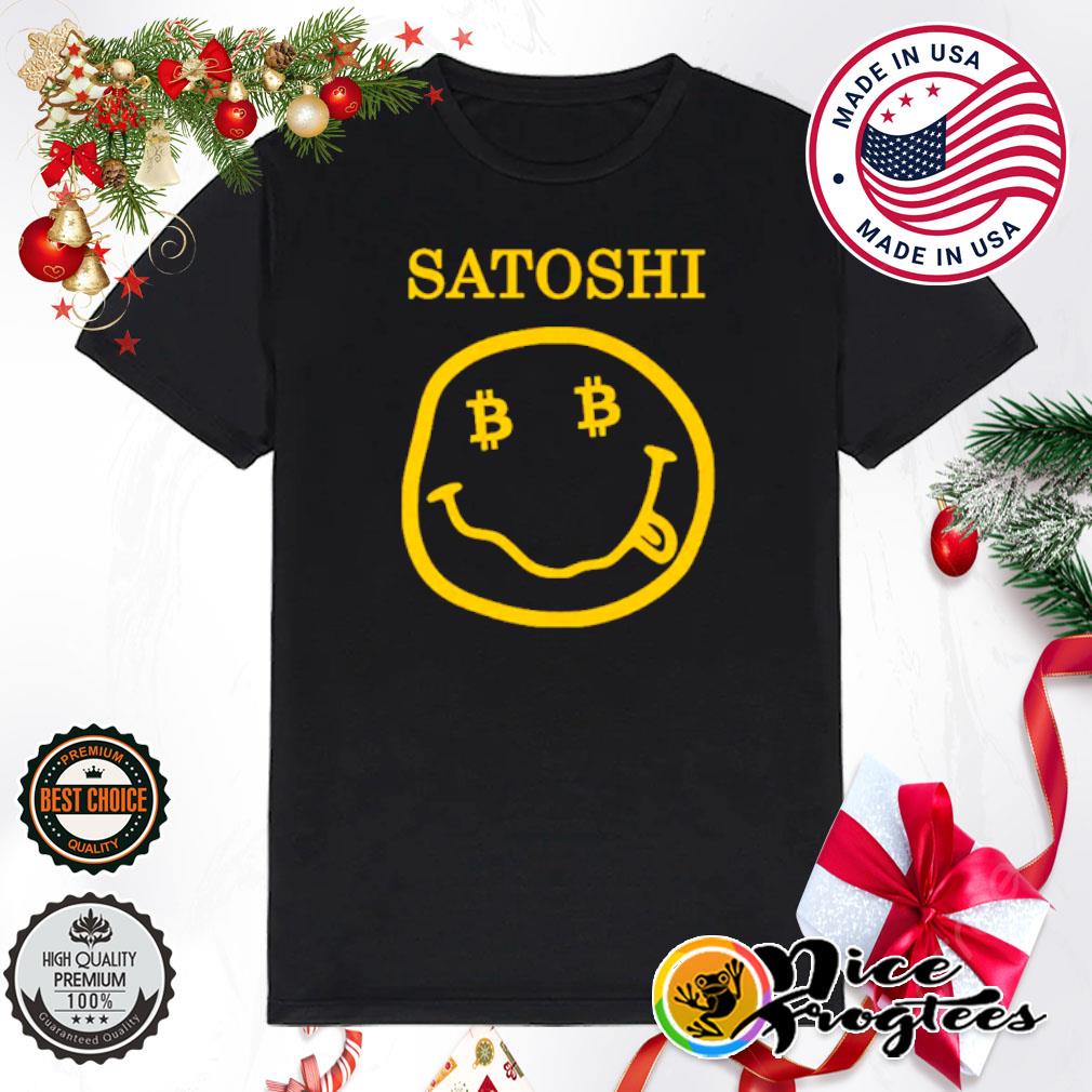 Satoshi smiley face bitcoin shirt