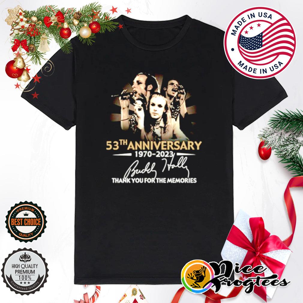 Brian Eno 53th Anniversary 1970 -2023 thank you for the memories shirt