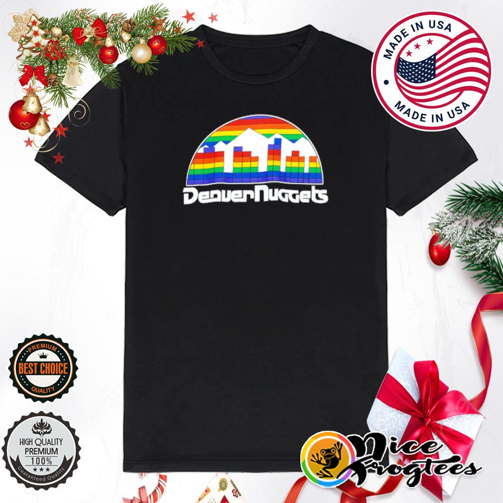 Denver Nuggets Rainbow Skyline retro shirt