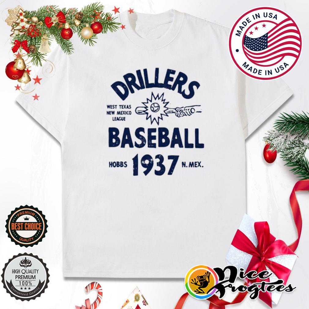 Drillers baseball West Texas New Mexico league 1937 shirt