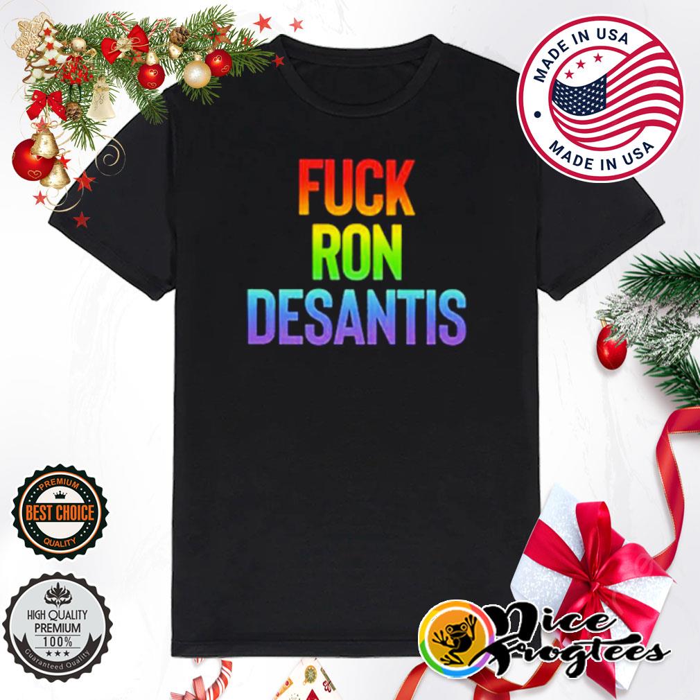 Fuck Ron Desantis rainbow shirt