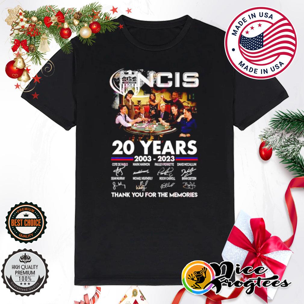 NCIS 20 Years Of 2003 – 2023 thank you for the memories shirt
