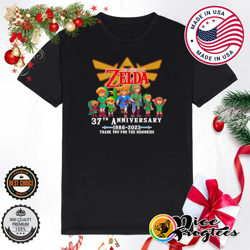 The Legend Of Zelda 37th Anniversary 1986 – 2023 thank you for the memories shirt