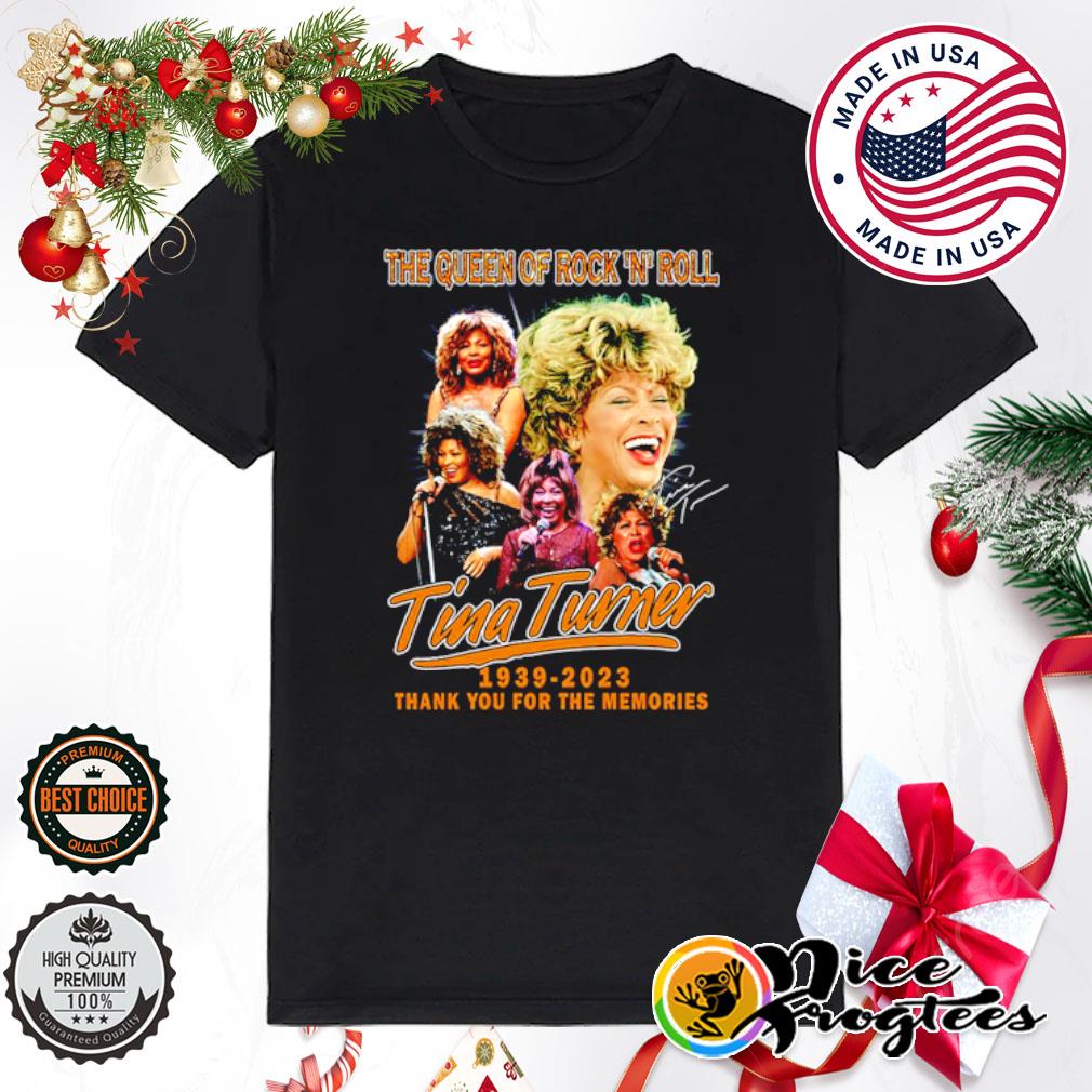 The queen of rock ‘n' roll Tina Turner 1939 2023 thank you for the memories shirt