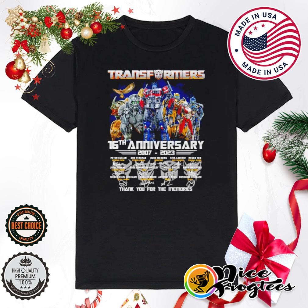 Transformers 16th Anniversary 2007 – 2023 Thank you for the memories shirt