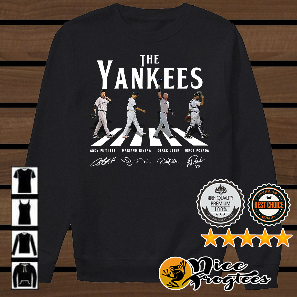 You'll Never Walk Alone New York Yankees The Core Five Abbey Road  Signatures Tee Shirts - Nvamerch