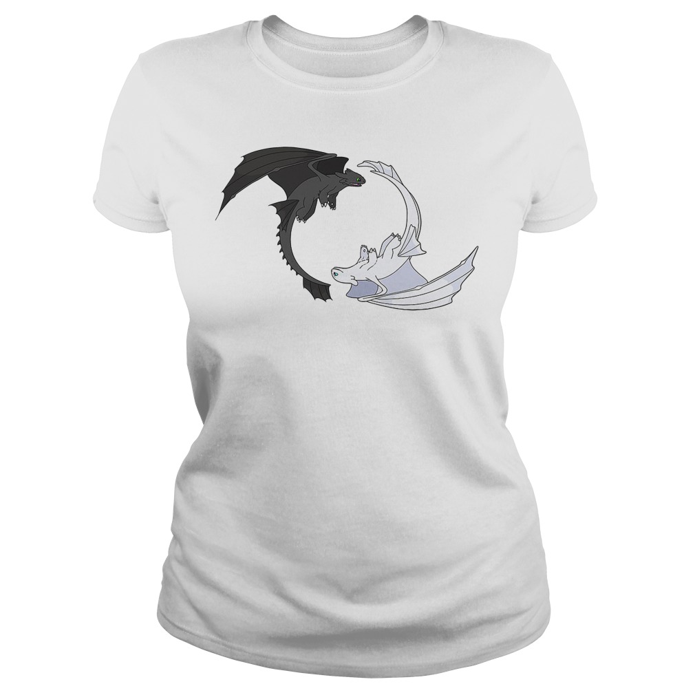 HOW TO TRAIN YOUR DRAGON inspired LIGHT FURY T-shirt .available up to 5XL